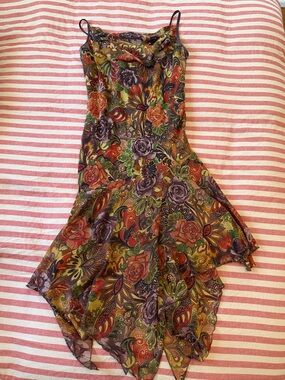 Floral Paisley Midi Dress in Multicolor